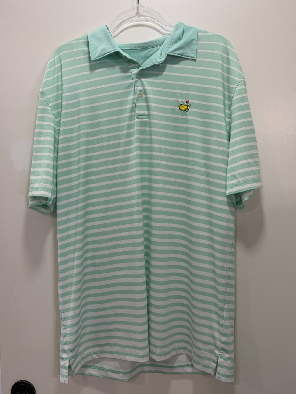 ⛳️ Masters Golf Polo – Green Stripe – Men’s Size Large - Picture 2 of 6